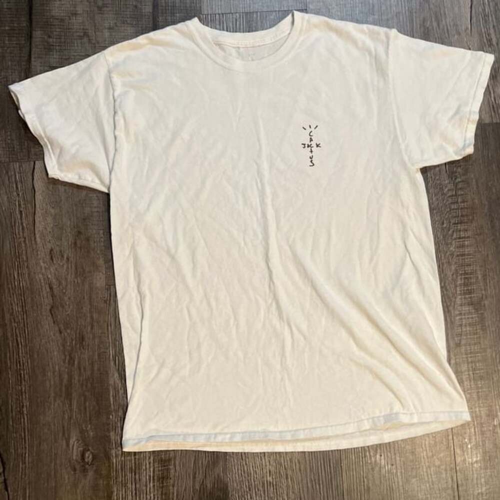 Travis Scott Cactus Jack Plain White T-Shirt